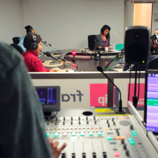 A la Maison de la radio, les collégiens de Villetaneuse studieux en studio