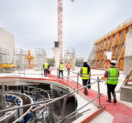 PRISME, visite guidée du chantier