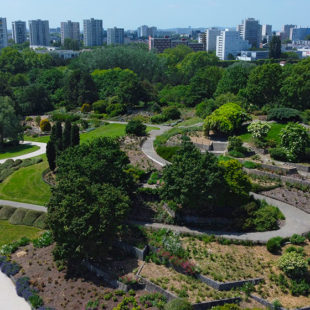 Le Parc Georges-Valbon vu du ciel