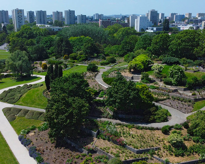 Le Parc Georges-Valbon vu du ciel